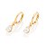 BRINCO ARGOLA COMPOSTO POR 2 ZIRCONIAS FORMATO GOT - Imagem 1