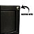 Gaveta de Dinheiro Menno MG 40B Manual Preto c/ abertura Botão - Imagem 2