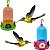 Kit 2 Bebedouros Aves Pequenas Beija-Flor Pássaros Colorido Sem Chapéu - 250mL - Mr. Pet - Imagem 1