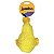 Brinquedo Mordedor Big Duck Pequeno Pato Pelúcia Pet Com Som Para Cães - Jambo Pet - Imagem 2