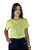 Camiseta Cropped (Meia Malha) - Verde Limão - Imagem 1