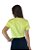 Camiseta Cropped (Meia Malha) - Verde Limão - Imagem 2