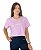 Camiseta Cropped (Meia Malha) - Rosa Bebê - Imagem 1