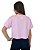 Camiseta Cropped (Meia Malha) - Rosa Bebê - Imagem 2
