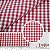 Tecido Tricoline Xadrez 8XM Vermelho Fio Tinto 100% Algodão - Imagem 1