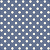 Tecido Tricoline Azul Antigo com Bolas Beges 100% Algodão - Imagem 1