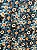 Tecido Tricoline Estampa 3D de Flores em Tons de Azul Jeans 100% Algodão - Imagem 1