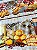 Tecido Tricoline Digital com 10 Faixas de Estampas de Pão de Queijo, Café e Quitutes 100% Algodão - Imagem 4