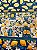 Tecido Tricoline Digital com 10 Faixas Estampa de Limão Siciliano, Azulejos e Flores 100% Algodão - Imagem 2