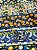 Tecido Tricoline Digital com 10 Faixas Estampa de Limão Siciliano, Azulejos e Flores 100% Algodão - Imagem 4