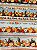 Tecido Tricoline Digital com 10 Faixas de Frutas Diversas 100% Algodão - Imagem 1