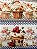 Tecido Tricoline Digital com 10 Faixas de Cupcakes, Flores, Amoras e Mirtilos 100% Algodão - Imagem 3