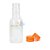 Garrafinhas Plásticas 50ml - Pet - Tampa Plástica Laranja - Kit c/ 50 - Imagem 1