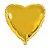Balão de Coração Metalizado 40cm cor Dourado - Imagem 1