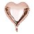 Balão de Coração Metalizado 40cm cor Rose Gold - Imagem 1