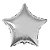 Balão de Estrela Metalizado 40cm cor Prata - Imagem 1