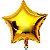 Balão de Estrela Metalizado 40cm cor Dourado - Imagem 1