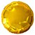 Balão Redondo Metalizado 40cm cor Dourado - Imagem 1