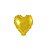 Mini Balão de Coração Metalizado 10cm cor Dourado - Imagem 1