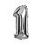 Balão de Número Metalizado Prata 40cm - Escolha os Números - Imagem 2