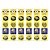 30 Adesivos Minions para Lembrancinha Quadrado 3,7cm - Imagem 1