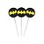 20 Toppers para Docinhos Batman Geek - Imagem 1