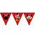 10 Bandeirolas Triangular Minnie Vermelha - Imagem 3