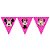 10 Bandeirolas Triangular Minnie Rosa - Imagem 3