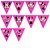 10 Bandeirolas Triangular Minnie Rosa - Imagem 4
