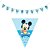 10 Bandeirolas Triangular Mickey Baby - Imagem 1