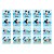 20 Adesivos Mickey Baby para Lembrancinha Quadrado 4,7cm - Imagem 1