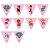 10 Bandeirolas Triangular Patrulha Canina Rosa - Imagem 4
