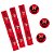 6 Adesivos Minnie Vermelha para Pote de Papinha - Imagem 3