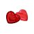 Coração Acrílico Vermelho 6x5 - 8 Unidades - Imagem 2