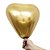 Balão Bexiga Coração Alumínio Dourado N°11 28cm - 6 Unidades - Imagem 1