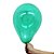 Balão Bexiga Translúcido Cristal Verde Esmeralda Nº 9 23cm - 30 Unidades - Imagem 1