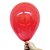 Balão Bexiga Translúcido Cristal Vermelho Rubi Nº 9 23cm - 30 Unidades - Imagem 1
