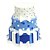 Bolo Fake Decorativo Laços Azul e Branco - Imagem 2