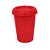 Copo plástico 250ml com tampa Vermelho - 10 unidades - Imagem 1