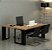 Mesa em L Escritório Pé Quadro Industrial 1,70 x 1,60 m 40 mm Home Office Gerente - Imagem 1