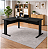 Mesa Escritório L Home Office 1,50 X 1,50 M 15 Mm Escrivaninha - Imagem 2