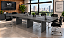 Mesa Sala de Reunião Pé Painel Tampo Bipartido 25 mm 2,60 x 1,40 m - Imagem 6