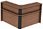 Balcão Delta L Para Recepção Escritório Salão Atendimento Caixa Vallet 1,60 x 1,60 m 18 mm - Imagem 4