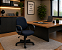Cadeira Para Escritório Diretor Giratória Home Office Relax Braços Fixos - Imagem 1