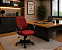 Cadeira Para Escritório Diretor Giratória Home Office Relax Braços Fixos - Imagem 3