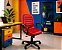 Cadeira Para Escritório Diretor Gomada Giratória Home Office Relax Braços Fixos - Imagem 3