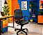 Cadeira Para Escritório Diretor Gomada Giratória Home Office Relax Braços Fixos - Imagem 2
