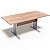 Mesa de Reunião Retangular 2,50 x 1,10 m Móveis Escritório Profissional Tampo 25 mm - Imagem 2