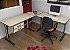 Mesa Escritório L 1,60 X 1,60 M 15 Mm Home Office Escrivaninha 2 Gavetas - Imagem 4