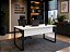 Mesa Reta Escritório 1,80 x 0,70 m 40 mm Pé Tubular Quadro Corporativa Home Office Escrivaninha - Imagem 1